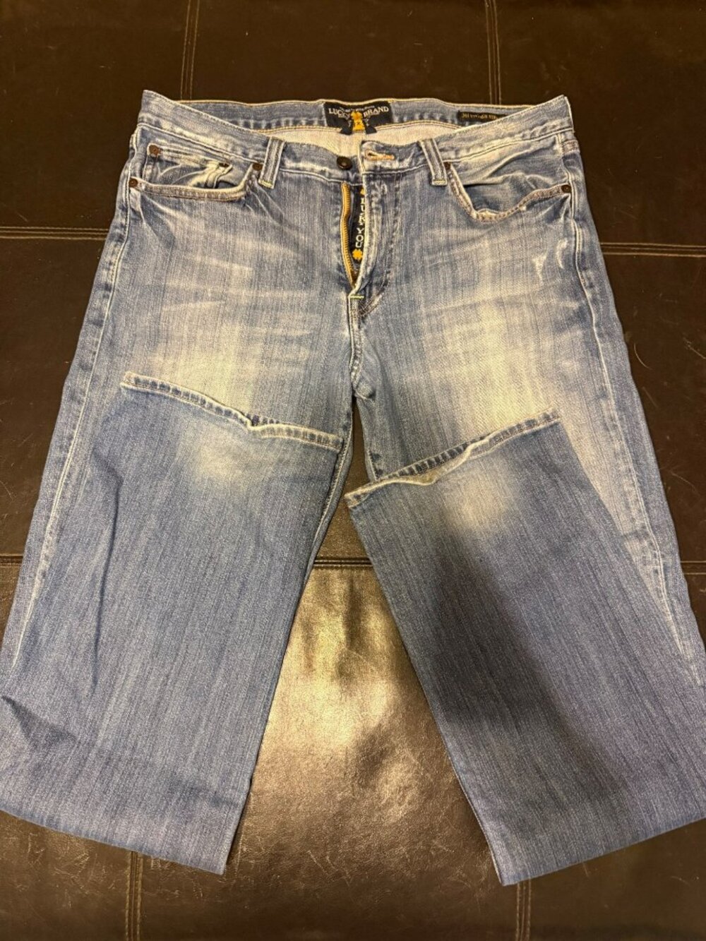 Lucky Brand Jeans Mens Blue Medium Wash 361 Vintage Straight 33x34